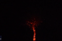 Lava Seen Exploding, Flowing from Krakatau Volcano