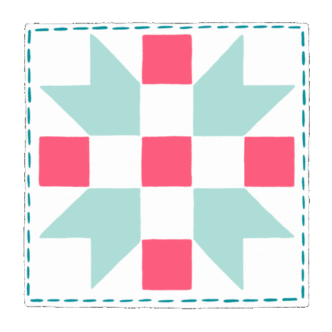 kpcreates giphyupload sewing quilt quilting Sticker