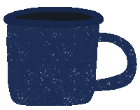 Coffee Camping Sticker