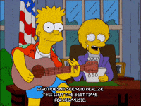 bart simpson desk GIF