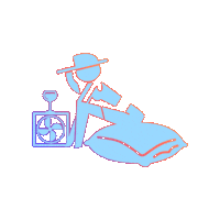 Summer Camping Sticker