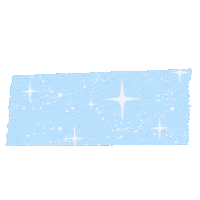 Pale Blue Stars Sticker