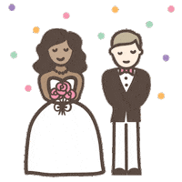 Getting Married Bride Sticker by Polka Dot Wedding