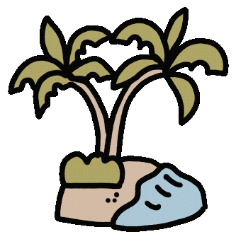 Water Beach Sticker