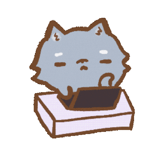 Bored Dog Sticker
