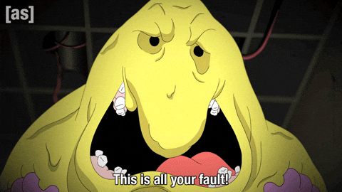 Screaming This Is All Your Fault GIF by Adult Swim