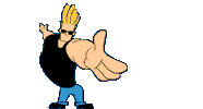 johnny bravo Sticker