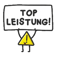 bomelino achtung gutgemacht warnung topleistung Sticker