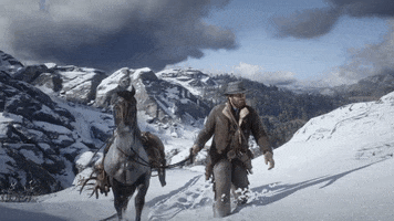 Red Dead Redemption Snow GIF by Rockstar Games