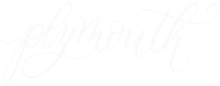 Calligraphy Plymouth Sticker