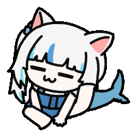 Cat Gura Sticker by circlecan