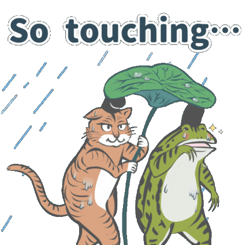 Touching Japanese Art Sticker