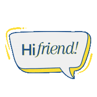 Hi Friend Kajabi Sticker by Tina Tower