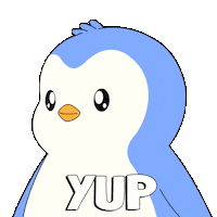 Penguin Yes Sticker by Pudgy Penguins