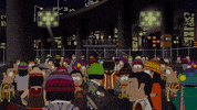 lights crowd GIF by South Park 