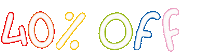 Sale 40 Off Sticker