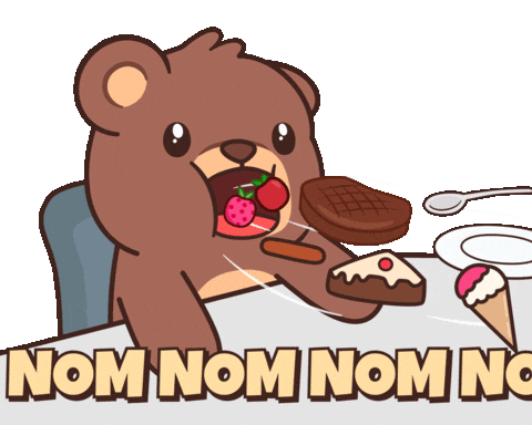 Hungry Fast Food Sticker by BEARISH
