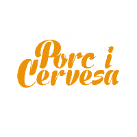 Manlleu beer porky porc cervesa Sticker