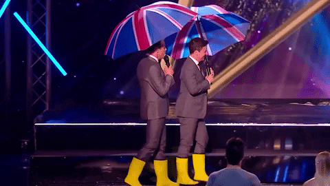 Raining Ant And Dec GIF by Got Talent Global