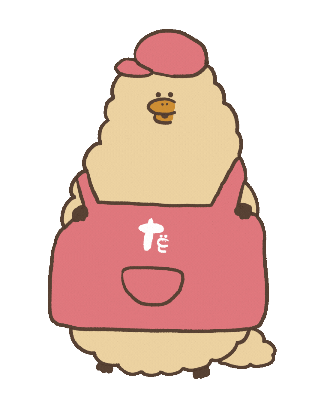 Beige Sticker