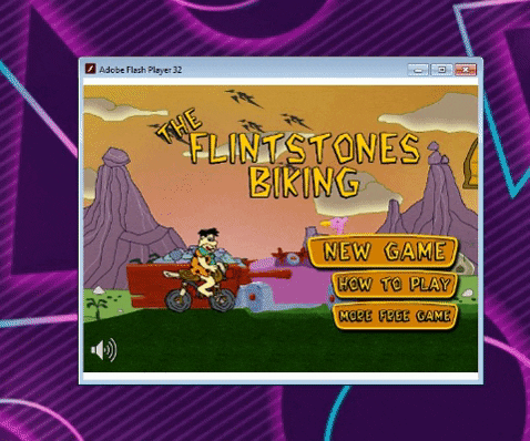 downloadhoy giphygifmaker descargar juego the flintstones biking GIF