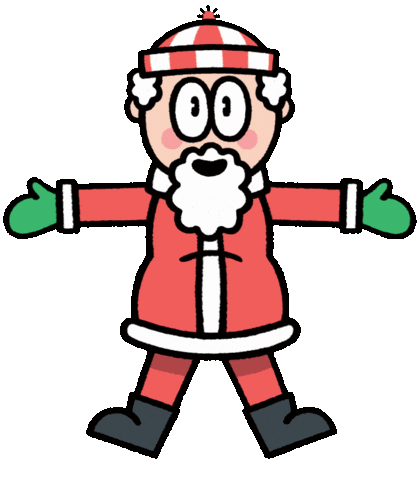 Christmas Santa Sticker by T. L. McBeth