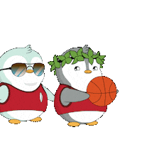 Basketball Penguin Sticker by Pudgy Penguins