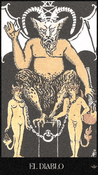 The Devil Tarot Card GIF by Luna y el Tarot
