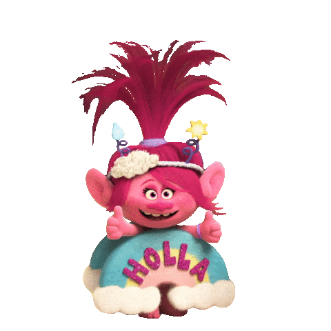 Trolls Holiday Smile Sticker by DreamWorks Trolls