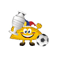 Empanadaselmachetico colombia tricolor fútbol empanadas Sticker