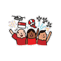 National Day Fireworks Sticker by The Singaporean Dream
