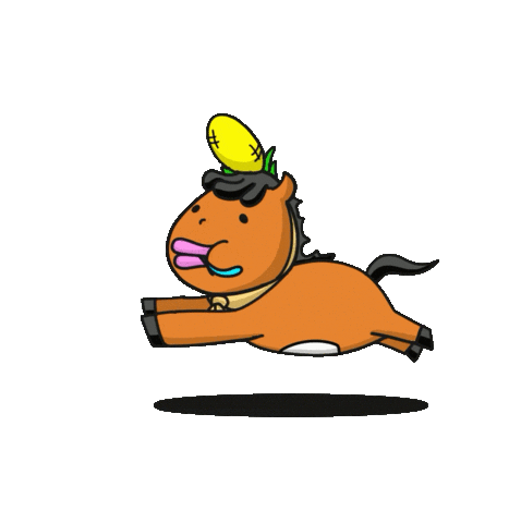 馬 走る Sticker