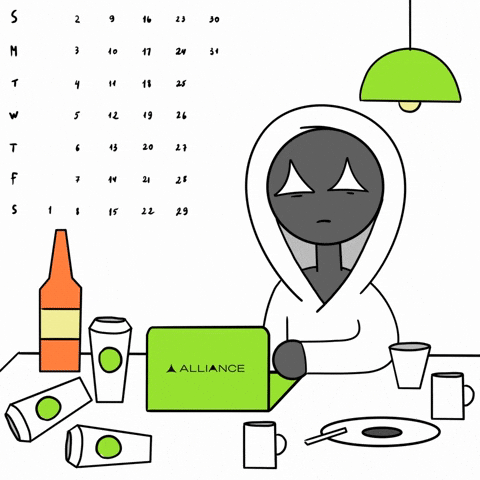 Tired Work From Home GIF by Alliance