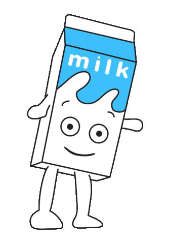 Happy Milk Carton Sticker by doña batata