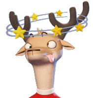 bennet_official christmas natale reindeer benny Sticker