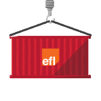 eflglobalofficial shipping container efl freight forwarding Sticker