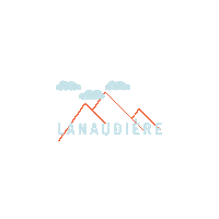Tourismelanaudiere snow winter mountain hiver Sticker