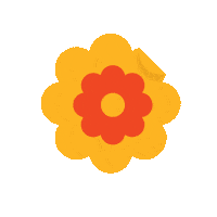 sugarenchantment sticker retro red flower Sticker