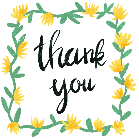 Flowers Thank You Sticker for iOS & Android | GIPHY