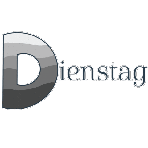 Tuesday Font Sticker by Katrin de Buhr