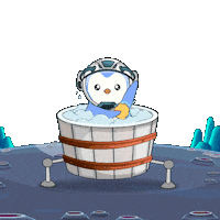 To The Moon Space Sticker by Pudgy Penguins