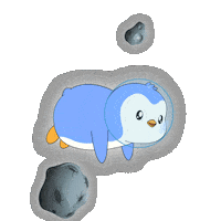 Explore Outer Space Sticker by Pudgy Penguins