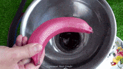 ExperimenMeatGrinder banana satisfying meat experiment GIF