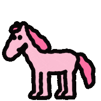 Pink Horse Sticker