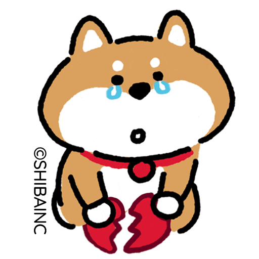 Sad Valentines Day Sticker by SHIBAINC