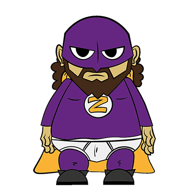 Quillustration running mask superhero hero Sticker