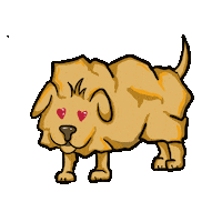 Comic Dog Sticker by Ivonne Rode
