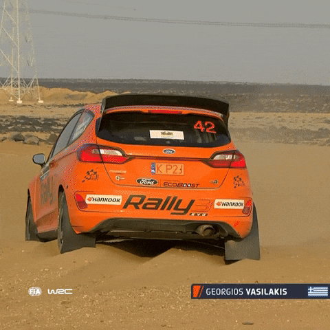Oh No Sand GIF by FIA World Rally Championship