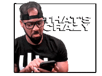 Thats Crazy Sticker by BLKBOK
