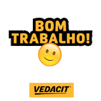 Vedacit good job construcao trabalho amarelo Sticker
